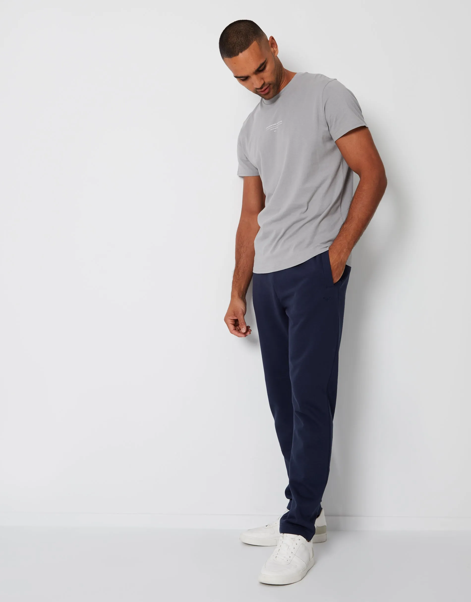 Men's Navy Straight Leg Joggers