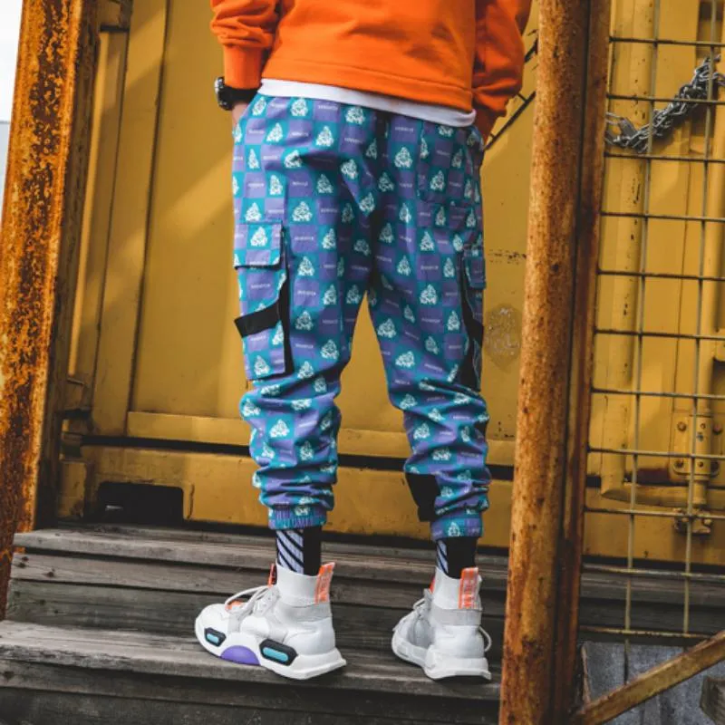 Men's Printed Joggers With Pockets