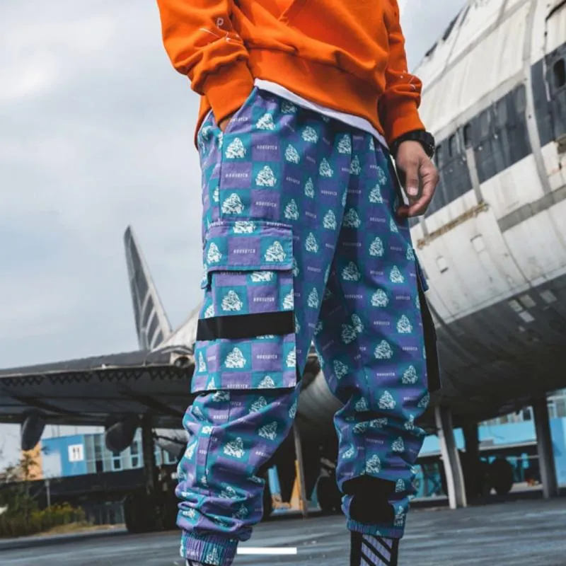 Men's Printed Joggers With Pockets