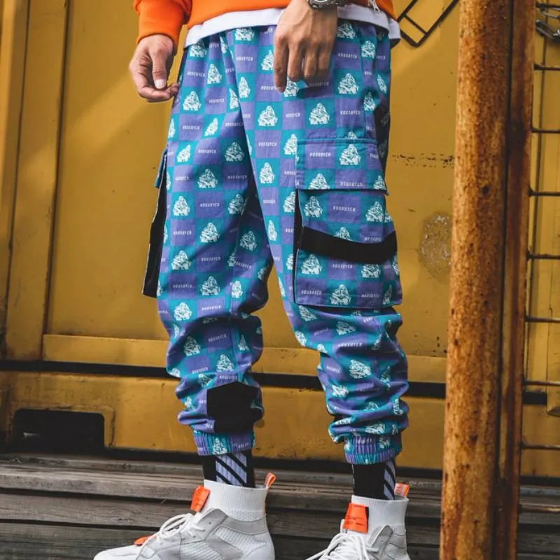 Men's Printed Joggers With Pockets