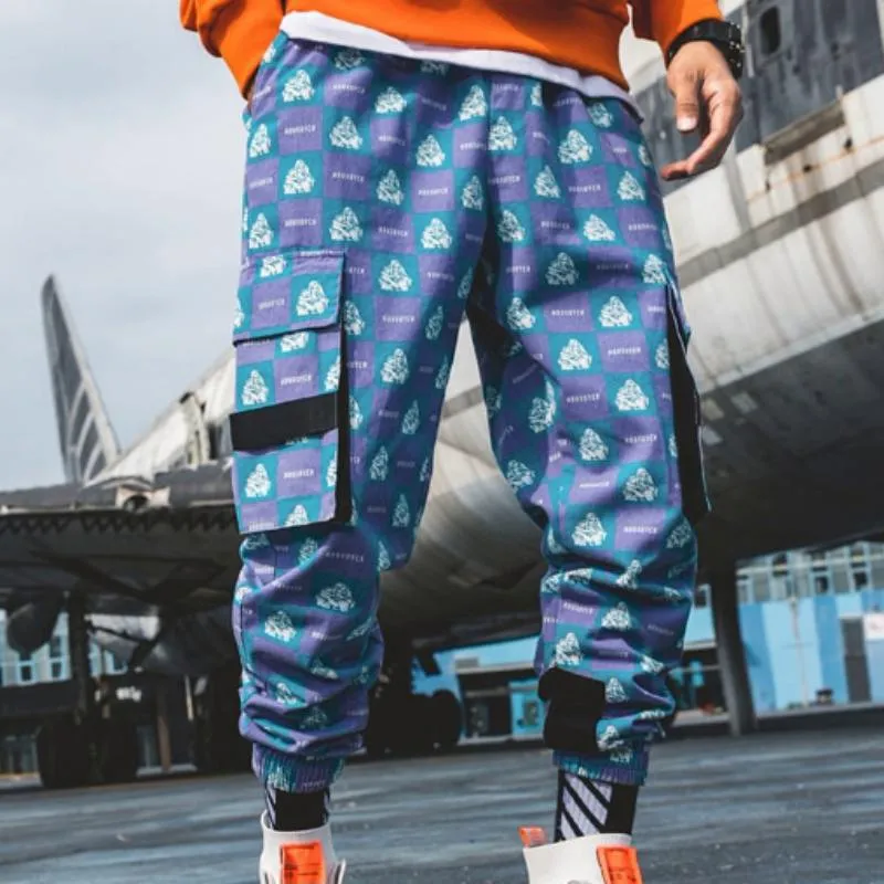 Men's Printed Joggers With Pockets
