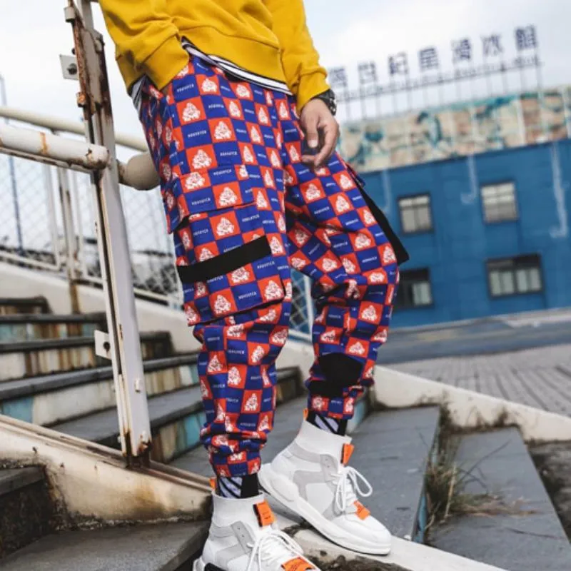 Men's Printed Joggers With Pockets