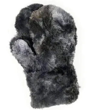 Mittens - Luxury Faux Fur in Highland Skye