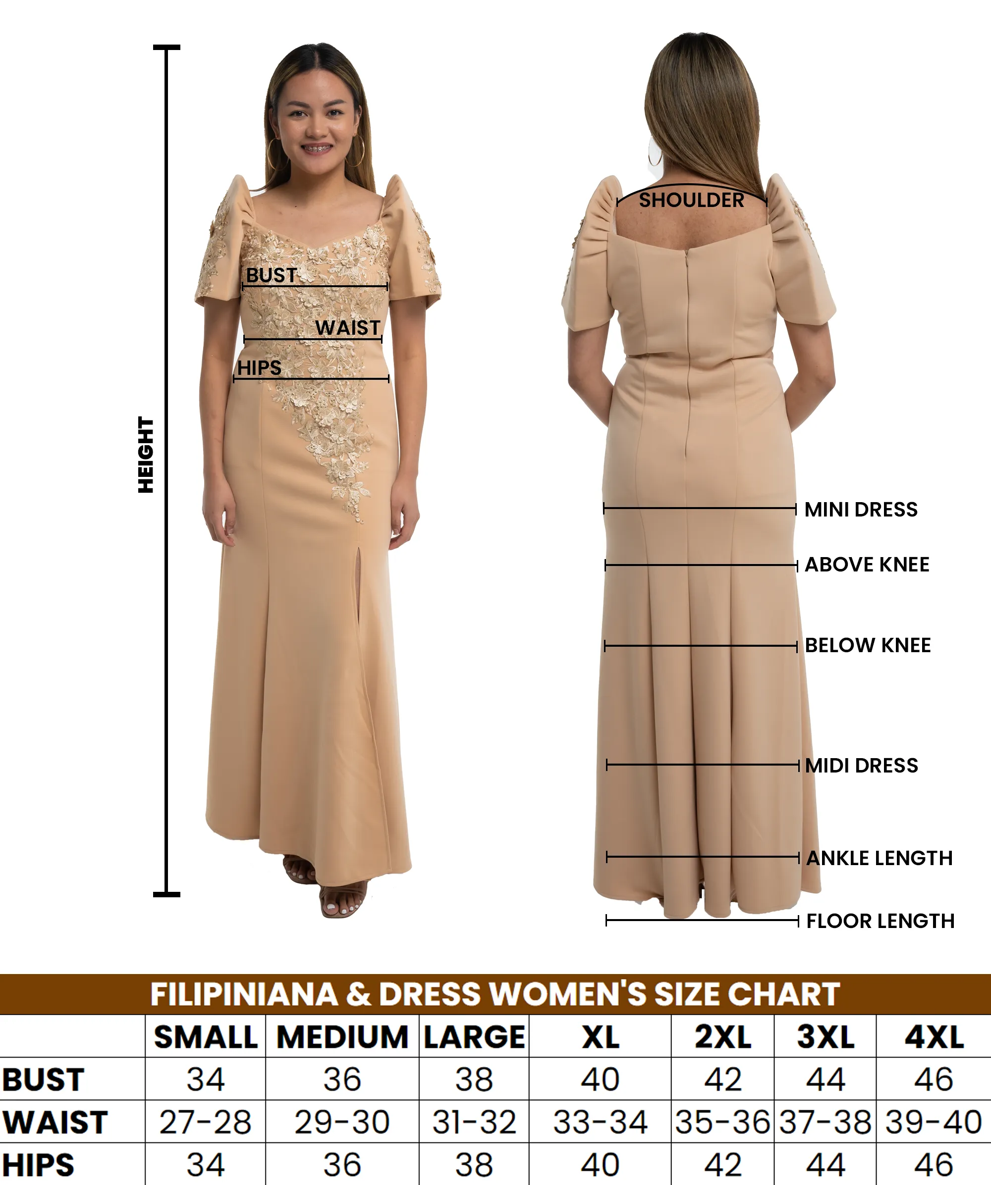 Organza Premium Barong Dress  - Corazon - JV42