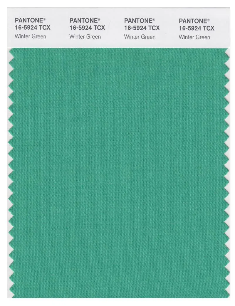 Pantone Smart 16-5924 TCX Color Swatch Card | Winter Green