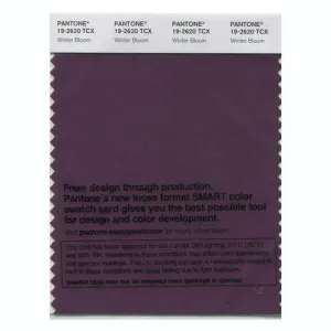 Pantone Smart 19-2620 TCX Color Swatch Card | Winter Bloom