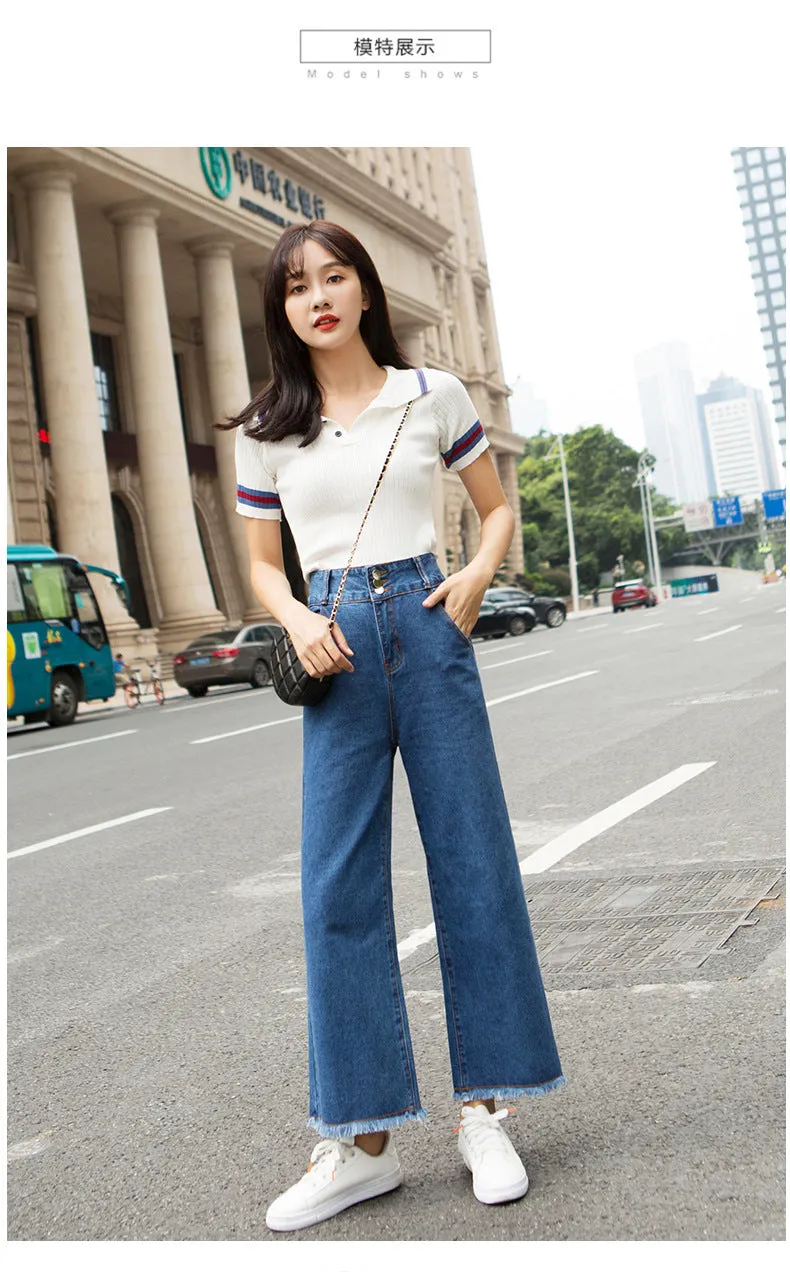 Pants Women Loose Denim Pants Carrot High Waist Harem Slim Look Pants