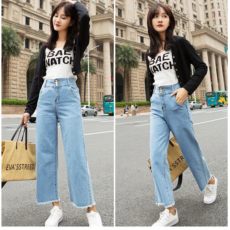 Pants Women Loose Denim Pants Carrot High Waist Harem Slim Look Pants