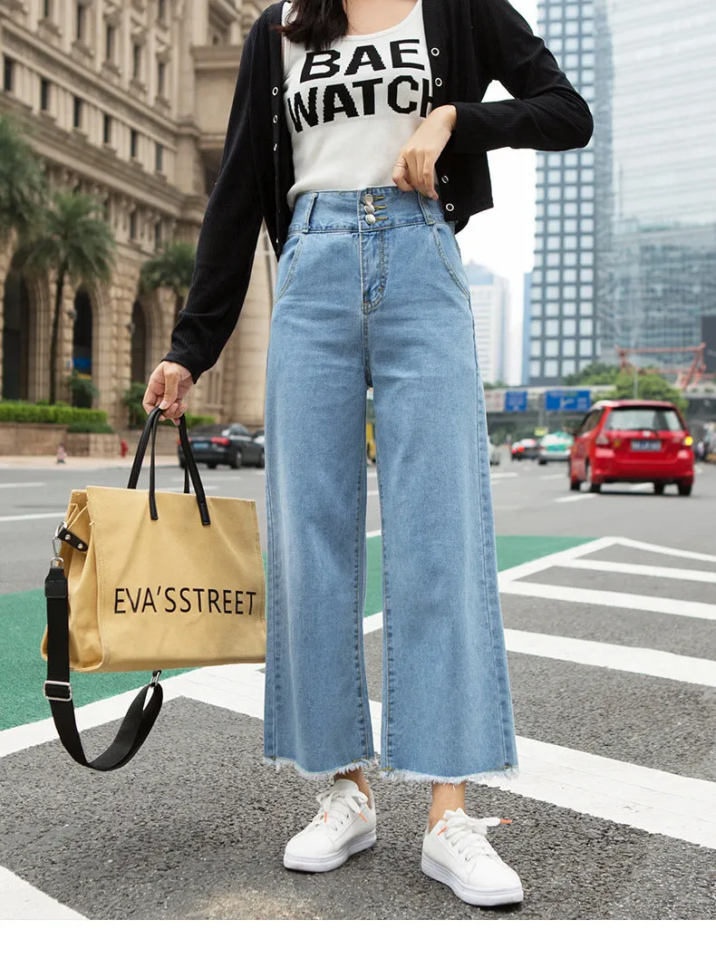 Pants Women Loose Denim Pants Carrot High Waist Harem Slim Look Pants