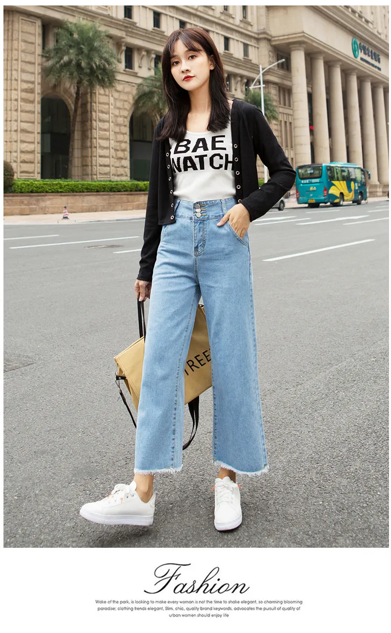 Pants Women Loose Denim Pants Carrot High Waist Harem Slim Look Pants