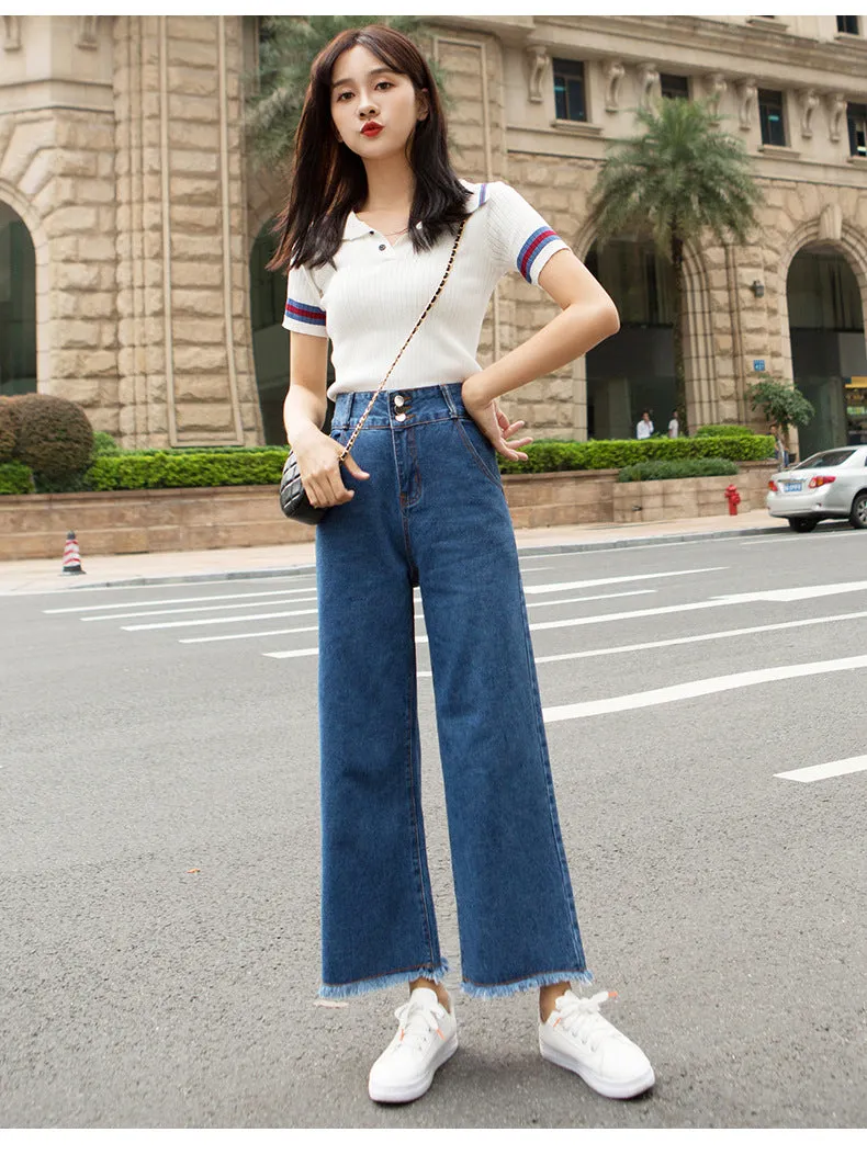Pants Women Loose Denim Pants Carrot High Waist Harem Slim Look Pants