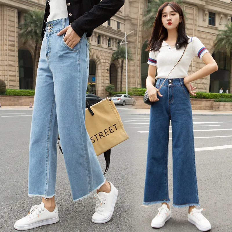 Pants Women Loose Denim Pants Carrot High Waist Harem Slim Look Pants