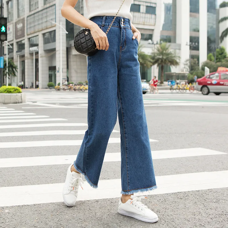 Pants Women Loose Denim Pants Carrot High Waist Harem Slim Look Pants