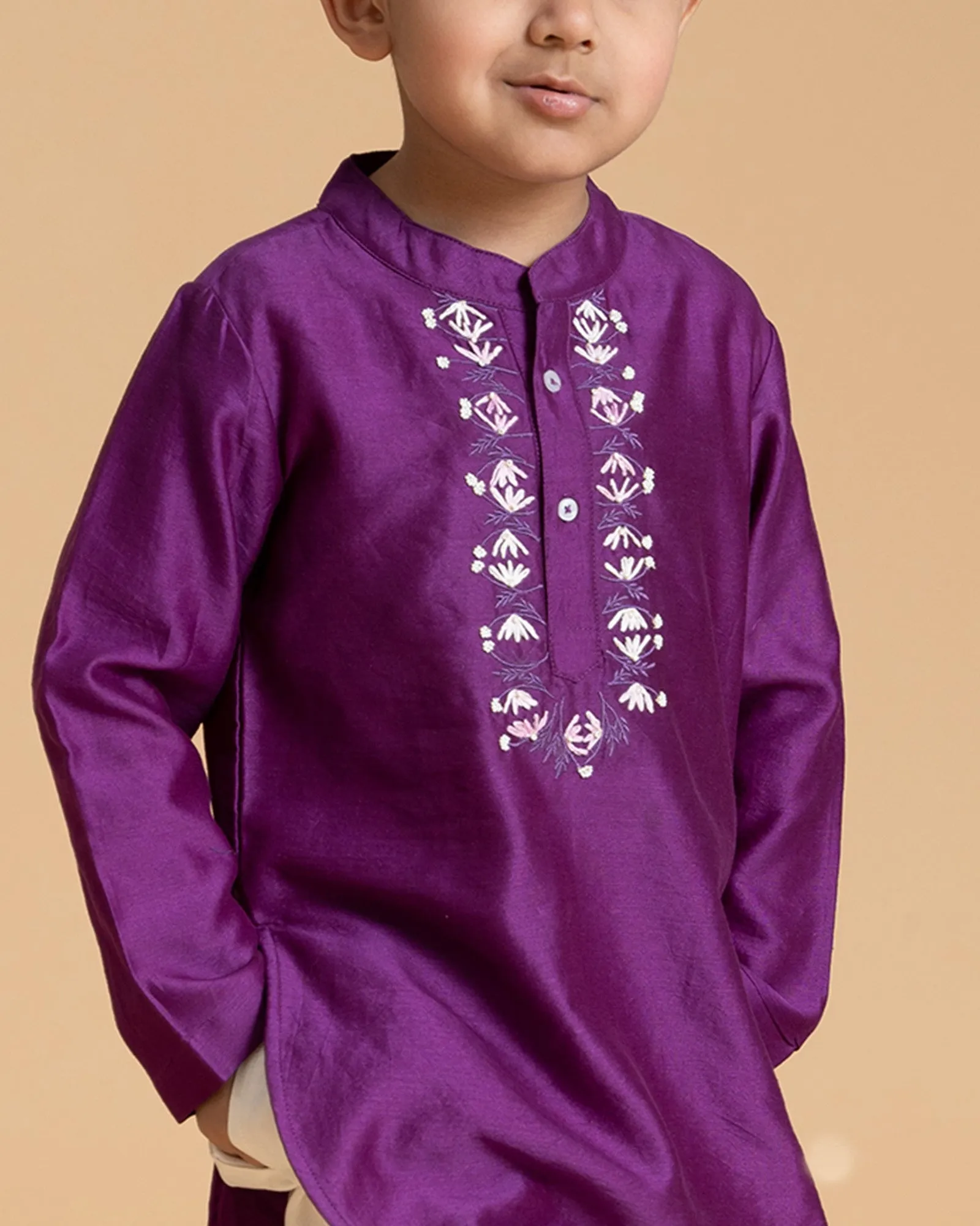 PHULWARI JAPANESE VIOLET KURTA PYJAMA
