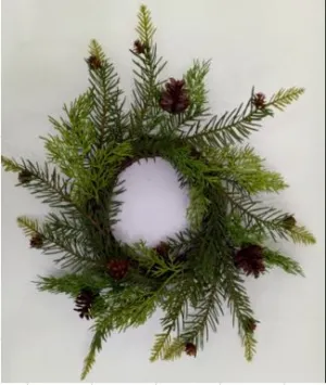 Pine & Juniper Wreath - 13"