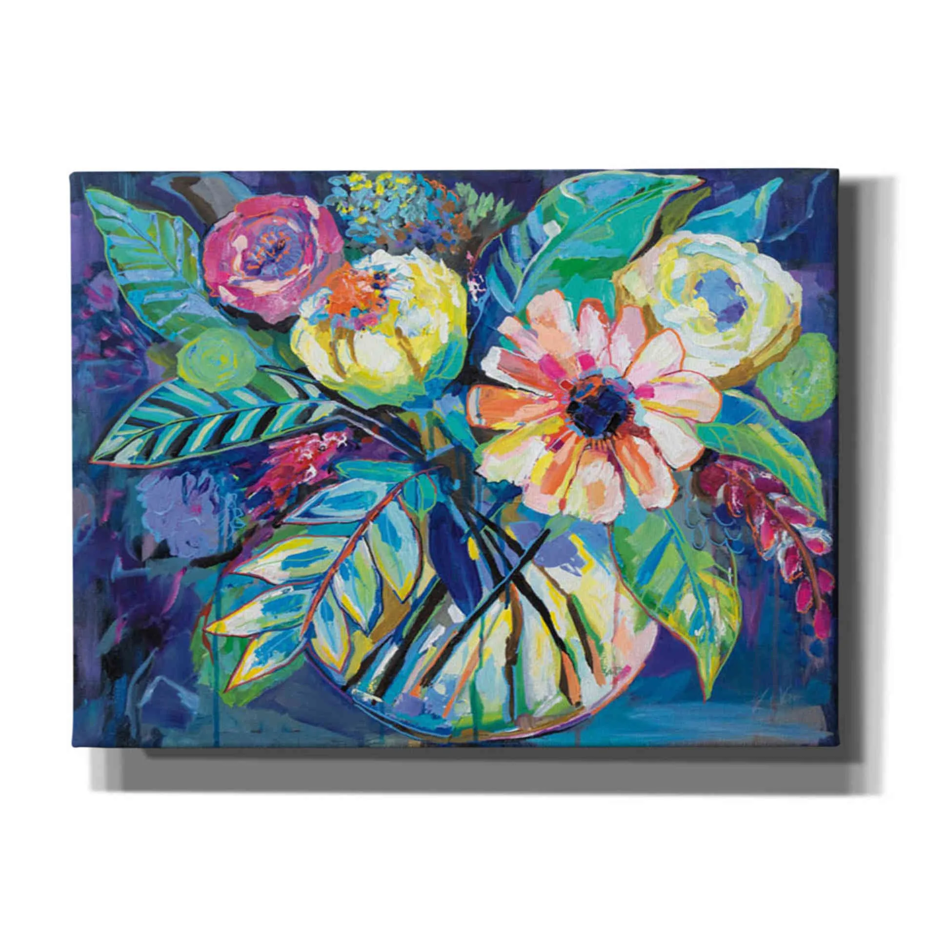 "Happiness" by Jeanette Vertentes, Giclee Canvas Wall Art