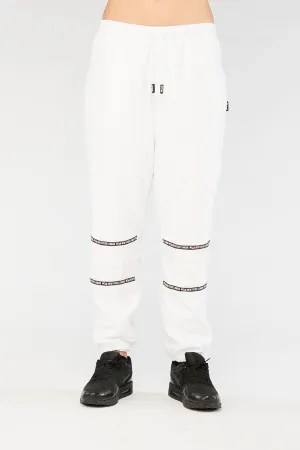 Racer Logo Joggers (White)
