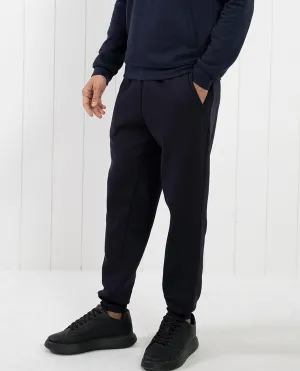 Rare Rabbit Men's Saho Navy Mid-Rise Trackpant