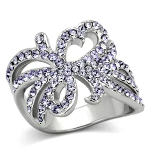 Ring Top GRD Crystal Light Sapphire TK869 for Women Style Stainless