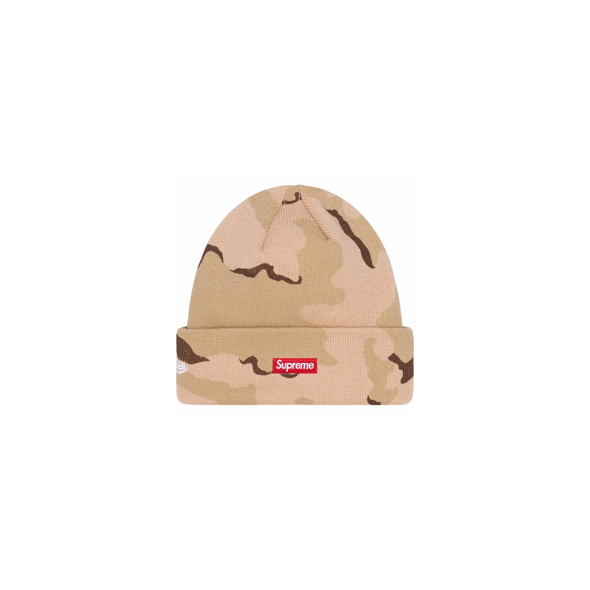 Supreme New Era $ Beanie Desert Camo