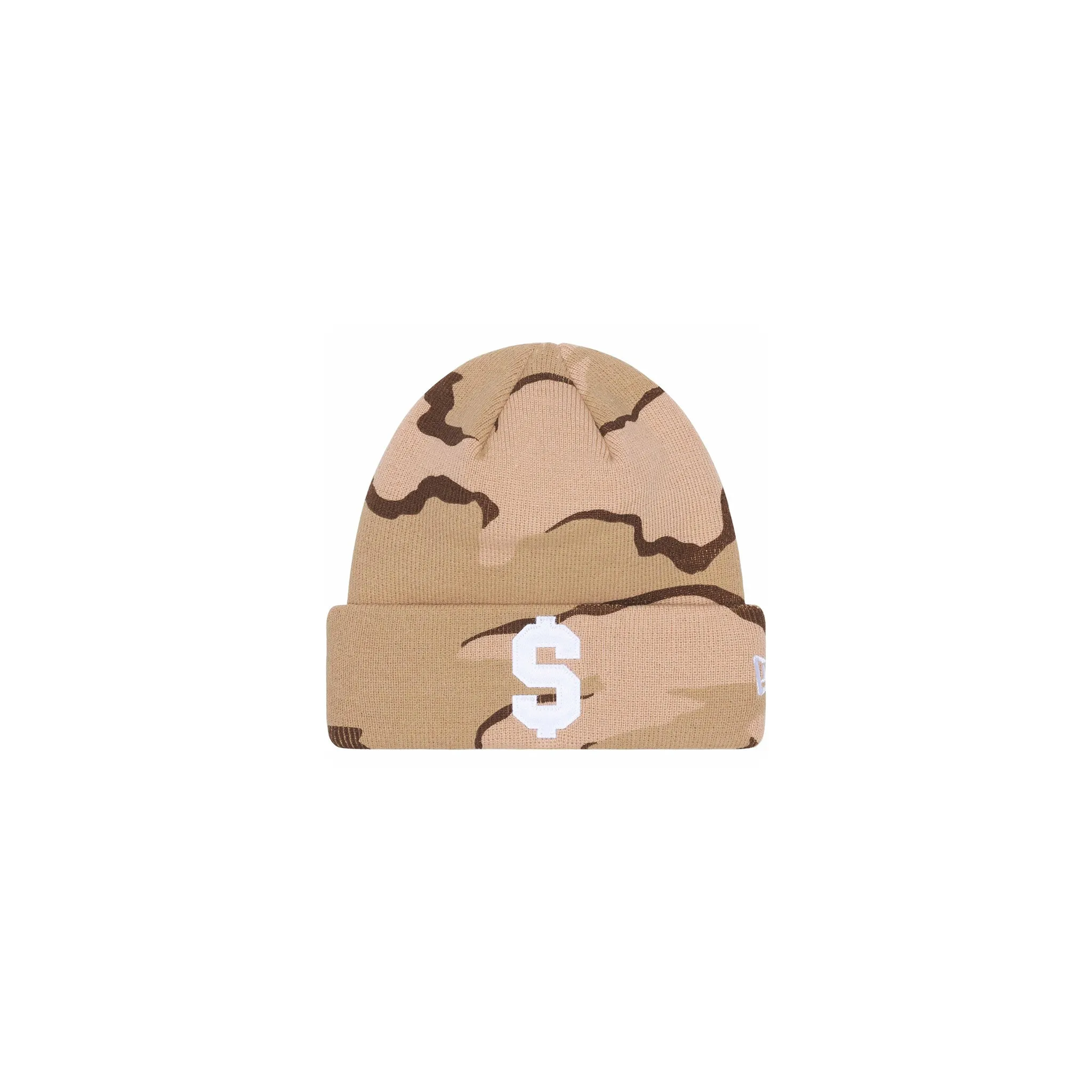 Supreme New Era $ Beanie Desert Camo