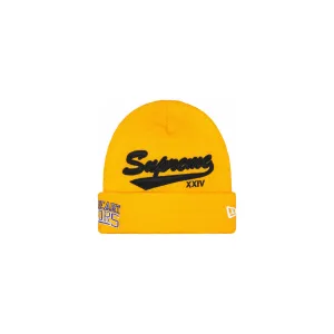 Supreme New Era Salvation Beanie Gold