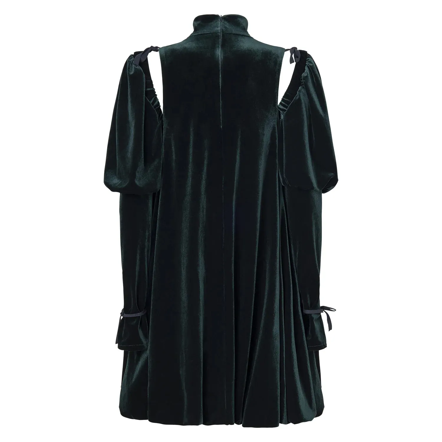 VELVET PUFF DRESS