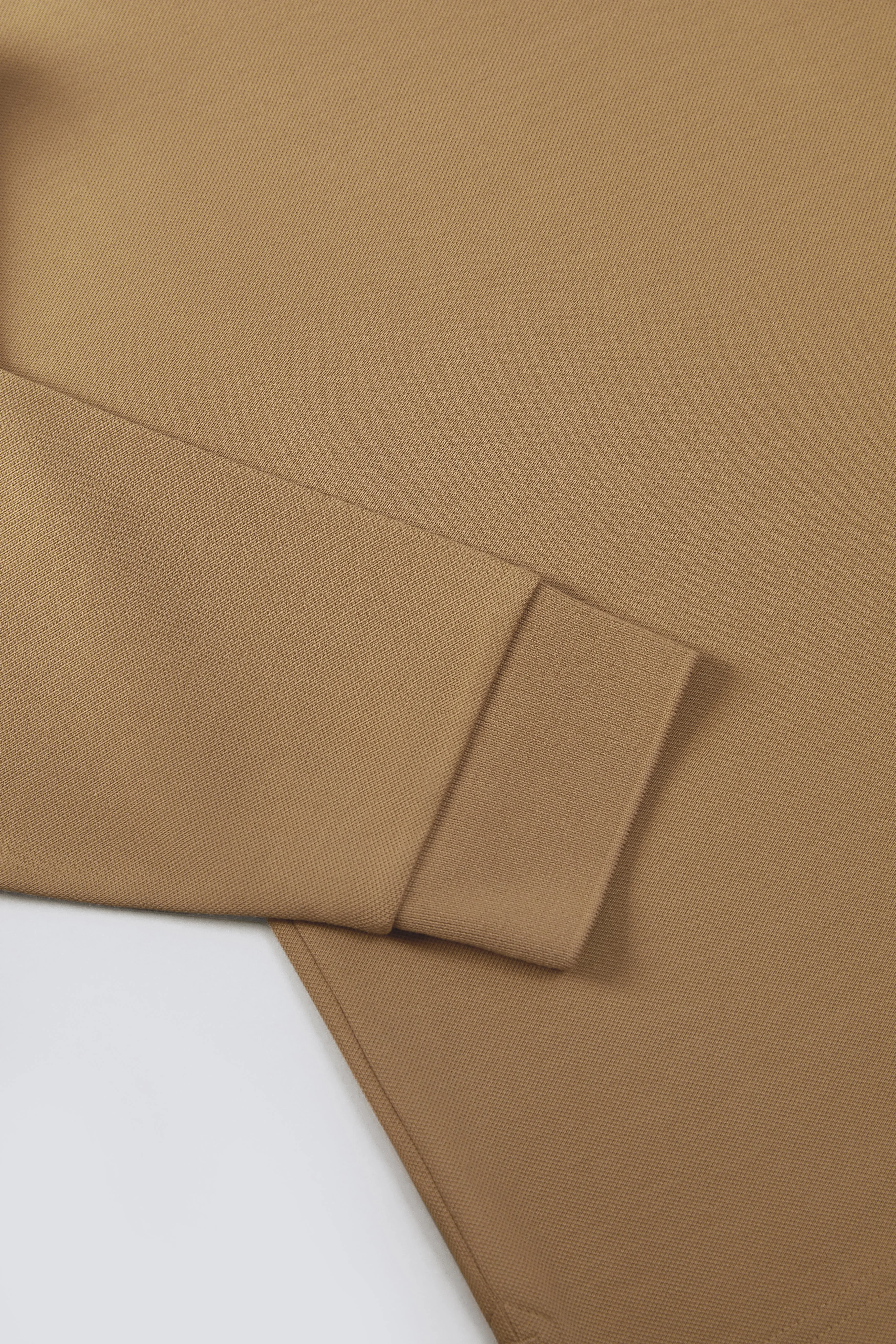VISDRY™ Pique Long Sleeve Polo | Khaki KE0178