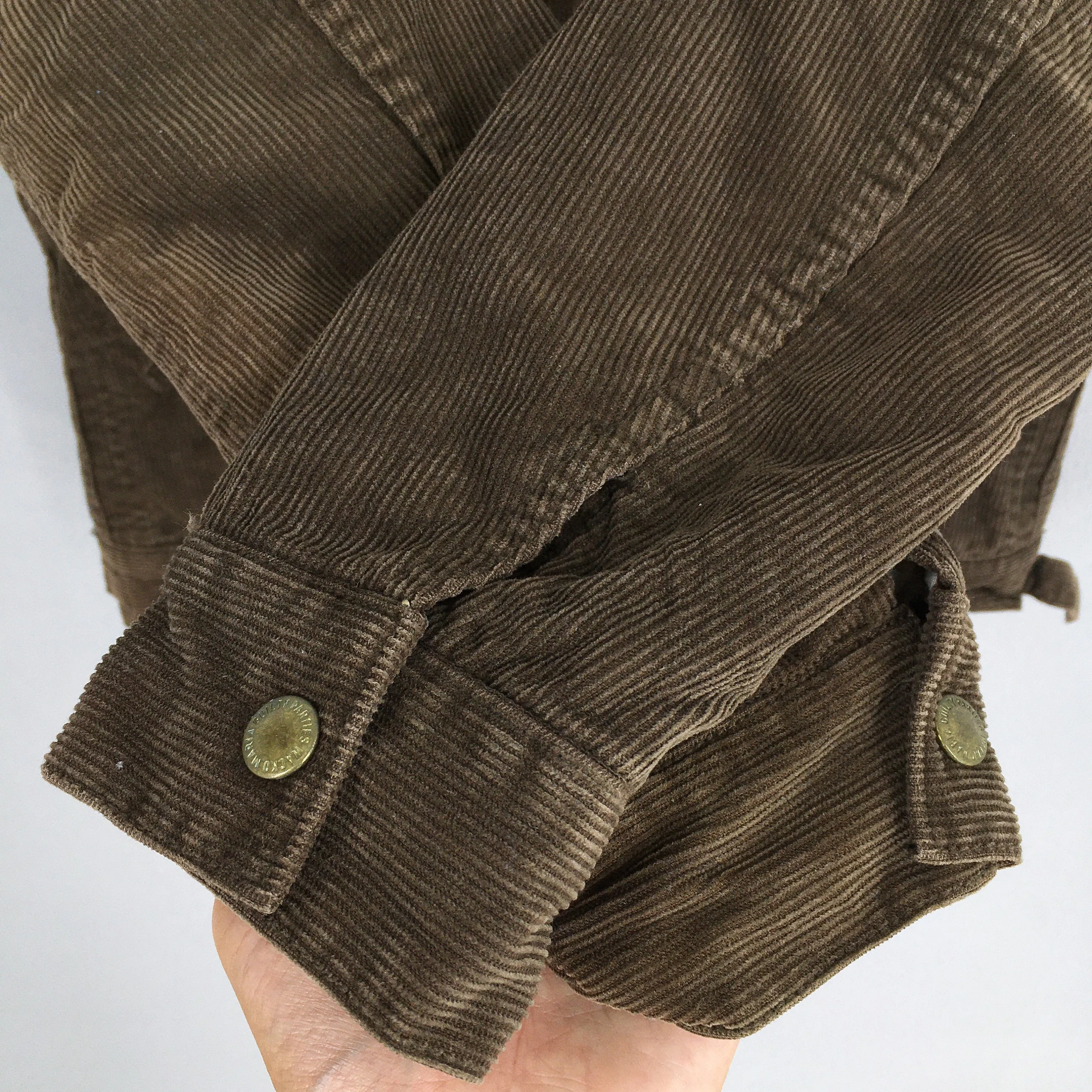 Wacko Maria The Guilty Party Brown Corduroy Trucker Jacket Small