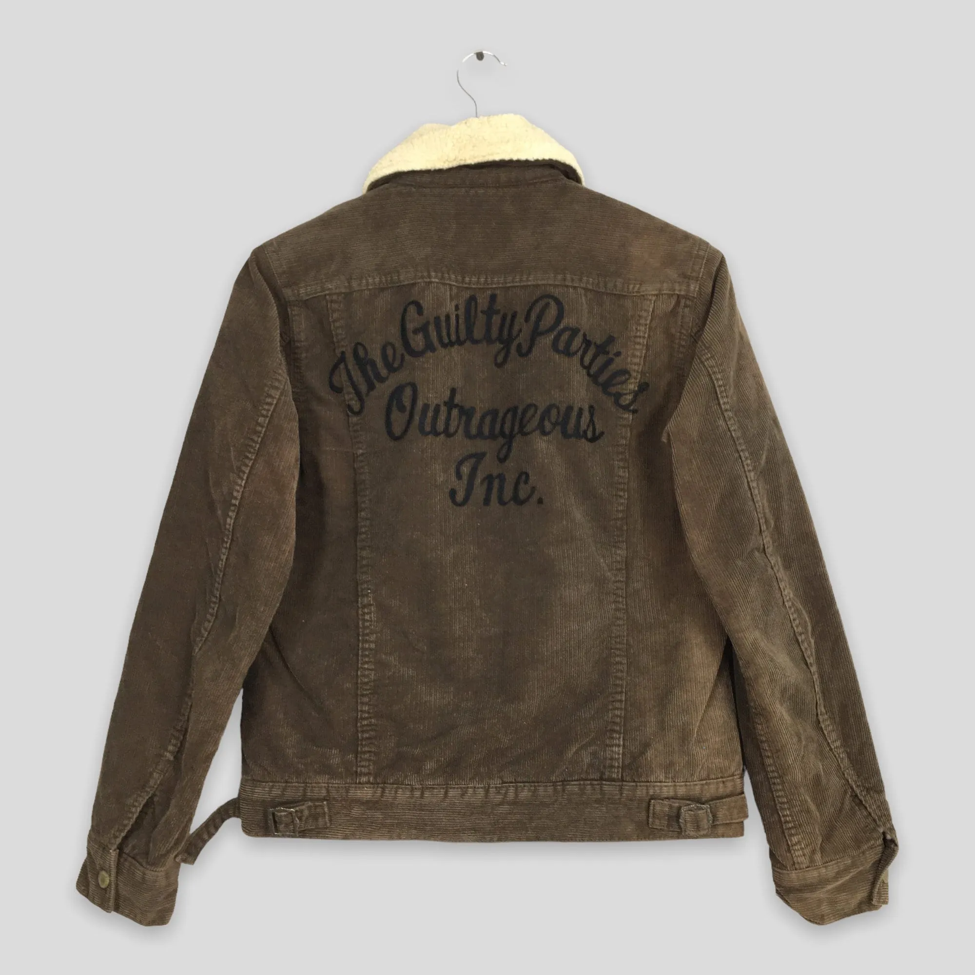 Wacko Maria The Guilty Party Brown Corduroy Trucker Jacket Small
