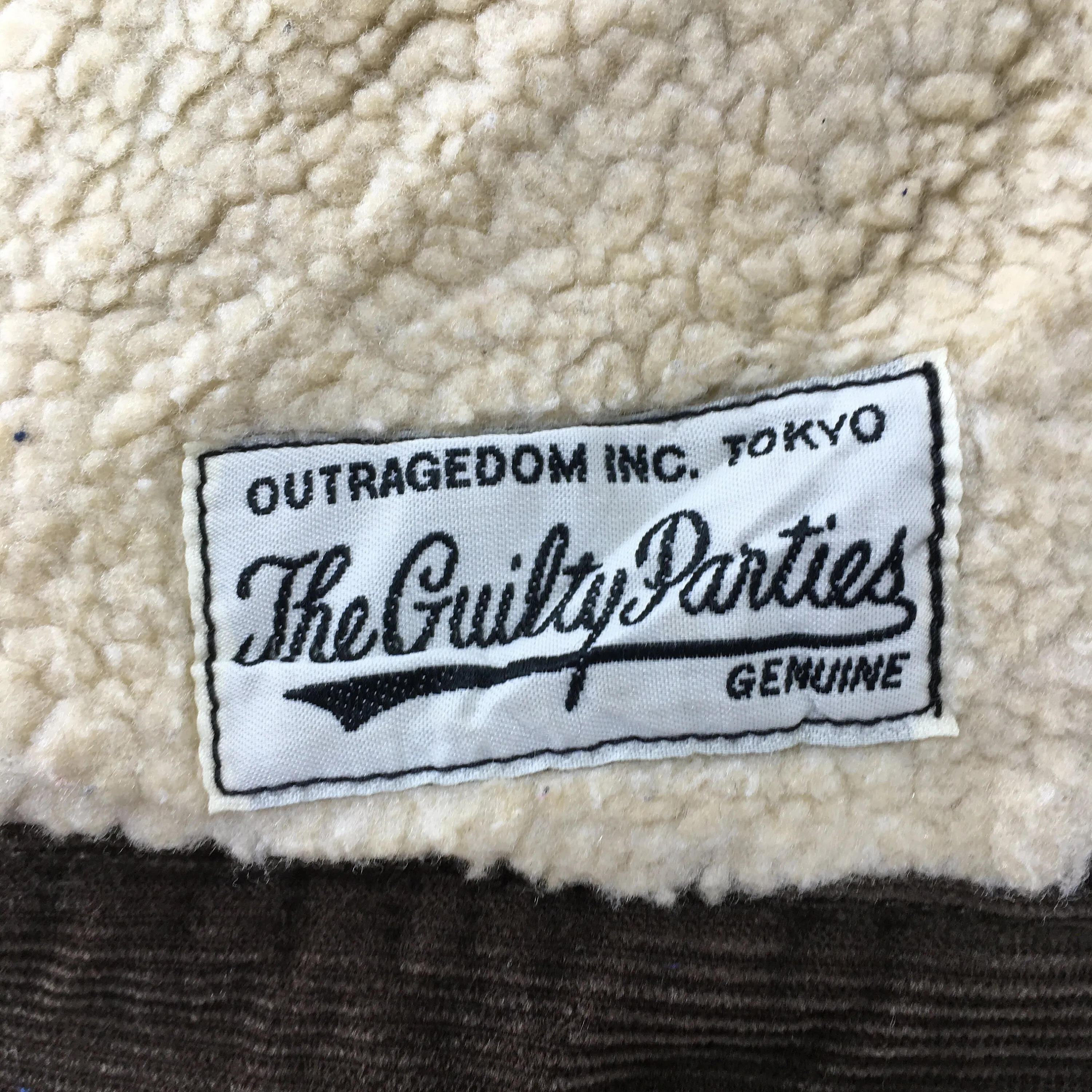 Wacko Maria The Guilty Party Brown Corduroy Trucker Jacket Small