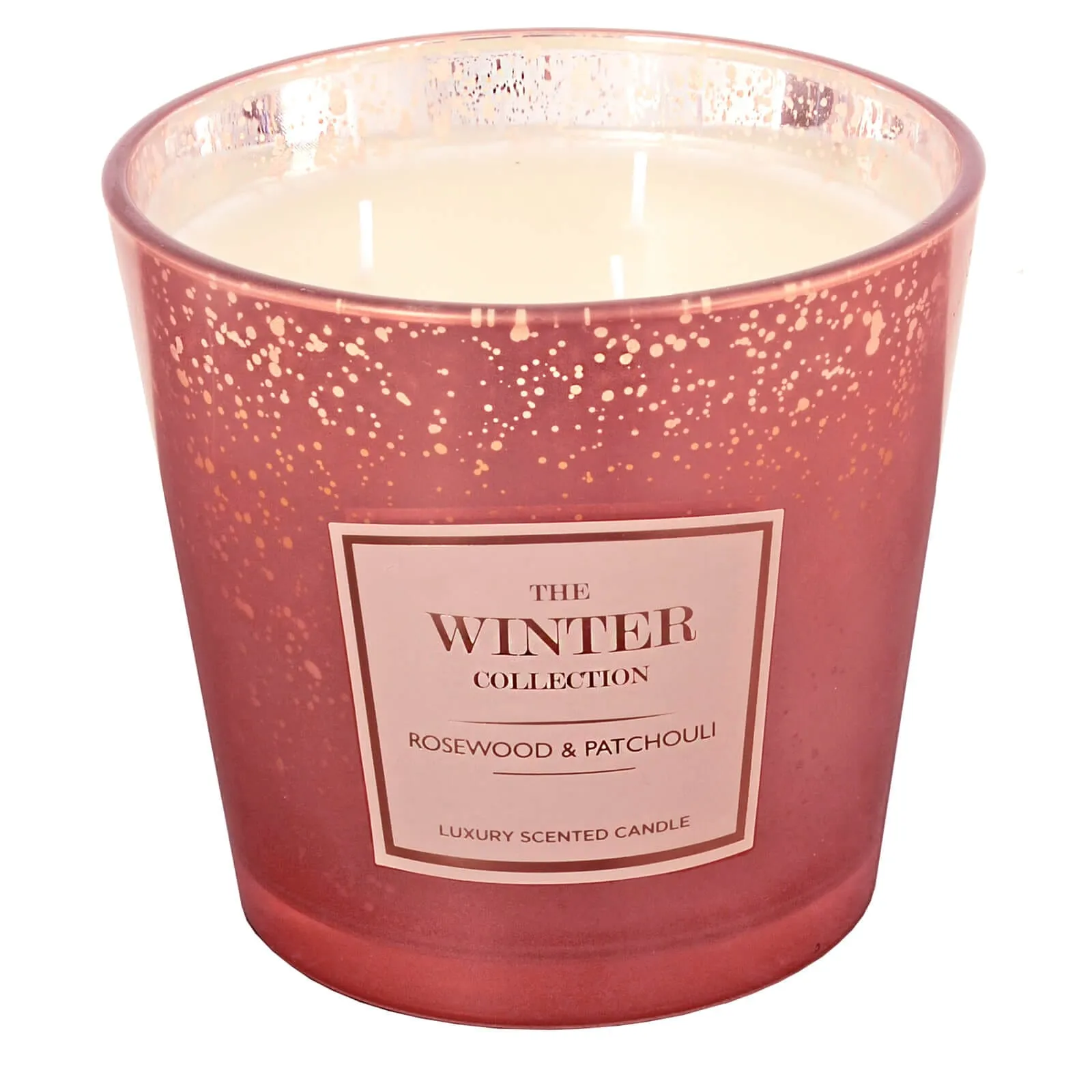 Winter Collection Large 3 Wick Scented Candle Metallic Finish