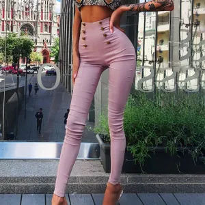 Women's Autumn Elastic Skinny High Waist Pants