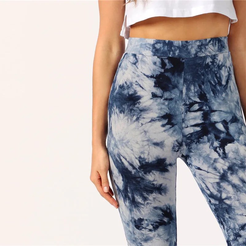 Women's Casual Spandex High-Waist Skinny Pants