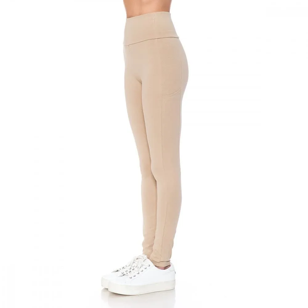 Womens High Waist Long Leggings with Phone Pocket