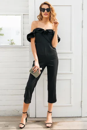 Women's Off-Shoulder High Waist Jumpsuit