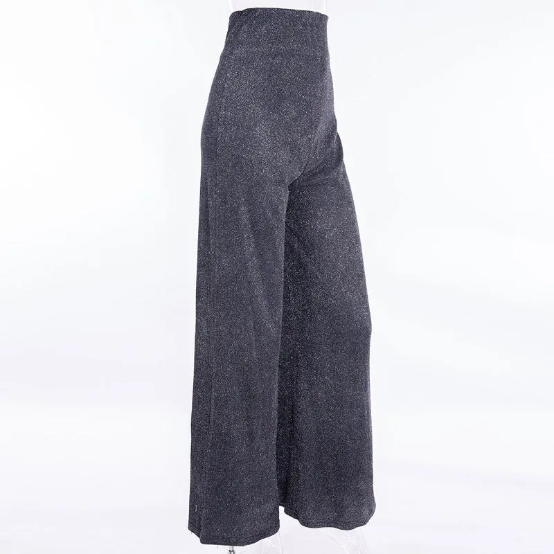 Women's Sequined Loose High-Waist Pants