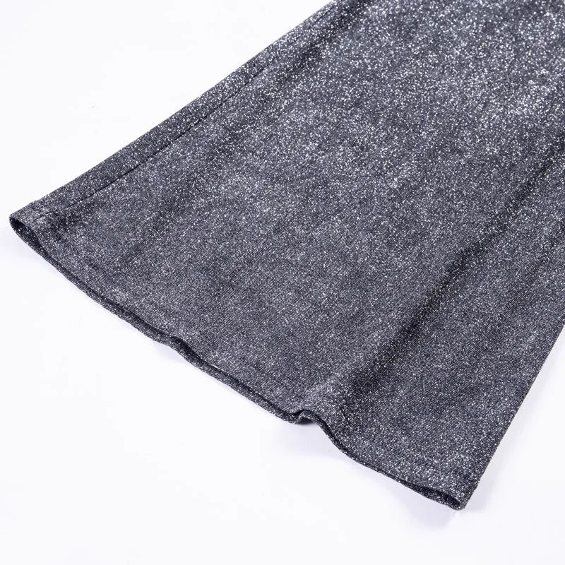 Women's Sequined Loose High-Waist Pants