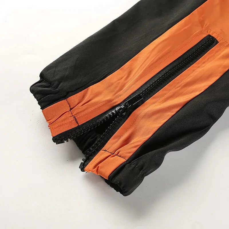 Women's Spring/Autumn Patchwork Slim High-Wait Fitness Pants