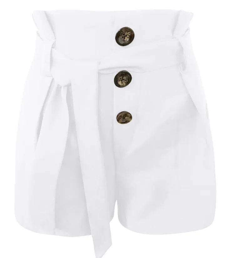 Women's Summer Cotton High Waist Shorts