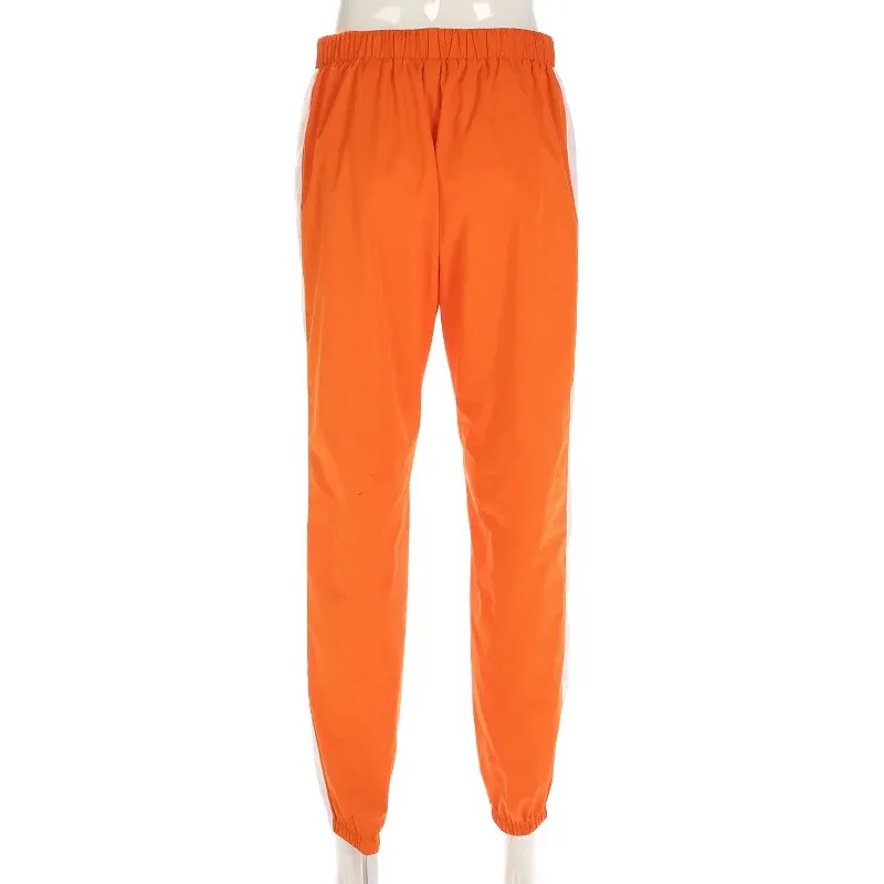 Women's Summer High-Waist Buckle Belt Fitness Joggers