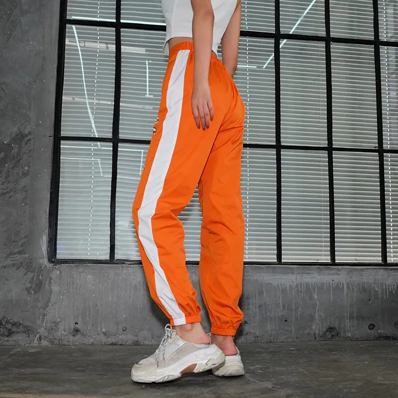 Women's Summer High-Waist Buckle Belt Fitness Joggers