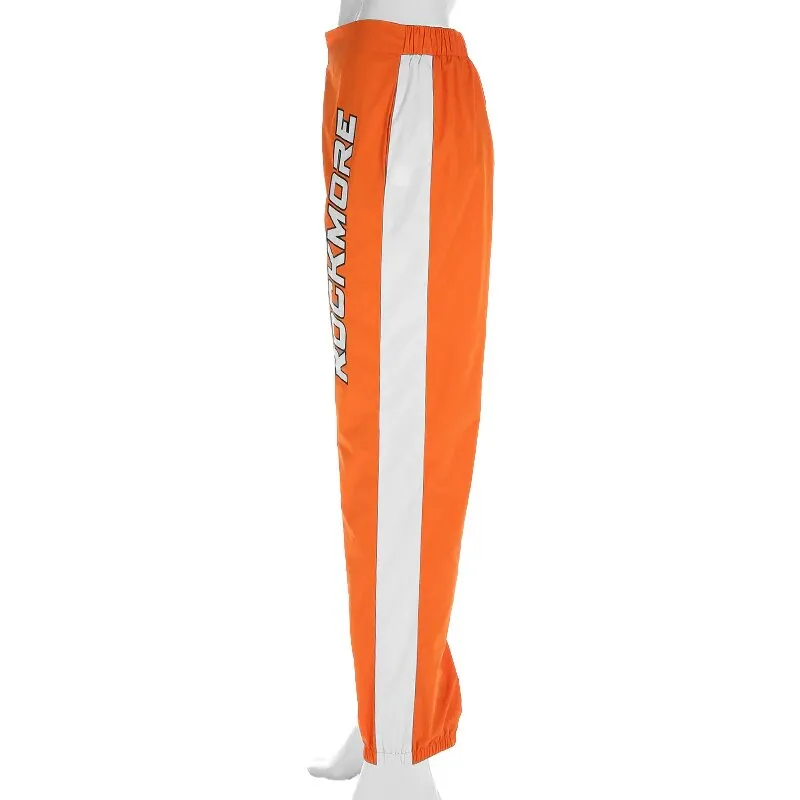 Women's Summer High-Waist Buckle Belt Fitness Joggers