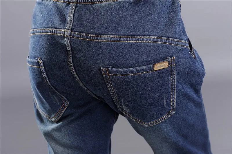 Women's Winter High Waist Velvet Jeans
